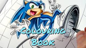 Sonic is a bright blue hedgehog who wears running shoes and moves at supersonic speed. Artist Colours Kid S Colouring Book Therapeutic Sonic Loop Run Youtube