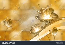 3d Golden Floral Abstraction Wallpaper For Walls Floral Golden Abstraction Walls Wall Wallpaper Abstract Wallpaper