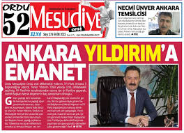 ANKARA MESUDİYELİ YENER YILDIRIM'A EMANET | Ordu Mesudiye Gazetesi