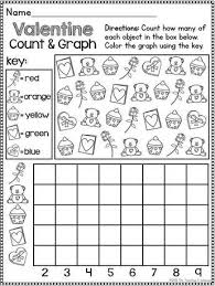 Help Your Students With Their Graphing Skills Using This Valentine Count Graph Worksheet This Will Be Great In A First Grade Beginning Math First Grade Math