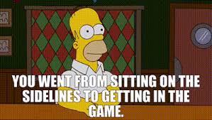 YARN | You went from sitting on the sidelines to getting in the game. | The  Simpsons (1989) - S20E16 Comedy | Video gifs by quotes | 7c690b81 | 紗