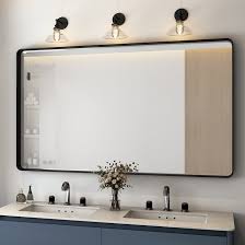 Rectangle Bathroom Vanity Mirror Black