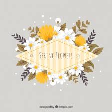 Download Flowers Label In Yellow Tones For Free In 2020 Flower Illustration Etsy Watercolor Flower Frame