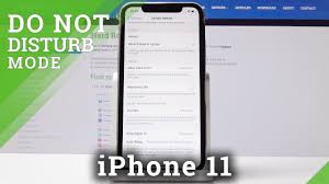 How To Use Dnd Mode In Iphone 11 Mute Sounds Vibrations Youtube