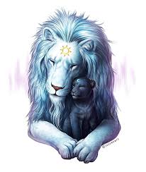 Leon Del Sol Y Leoncita De La Luna Dibujos De Animales Dibujos Bonitos De Animales