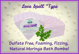 2 Pack Love Spell Type Specialty Bath Bomb W Organic Moringa Foaming Fizzing Sulfate Free Cornstarch Free Vegan 5 6 Oz To Fizz Pure Products Love Spells