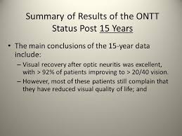 Optic Neuritis Treatment Trial Review 10 Year And 15 Year Final Results Ppt Download