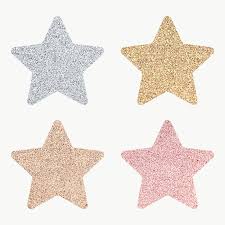 Glitter Star Sticker Set Transparent Png Free Image By Rawpixel Com Ningzk V In 2020 Sticker Set Star Stickers Star Template