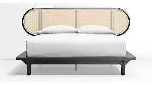 Whether you use those drawers for storing clothes, files, or your movie collection is entirely up to you. Anaise Cane Bed Crate And Barrel Platform Bed Designs Cane Bed Bed