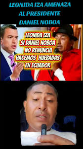 Leonida Iza amenaza al presidente Daniel Noboa