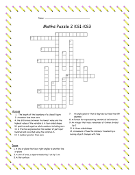 Feb 06, 2019 · math crossword puzzles can be adapted to teach concepts like money, addition, or rounding numbers. 5x Maths Vocabulary Crossword And Wordsearch Puzzles Ks1 Ks3 Higher Teaching Resources