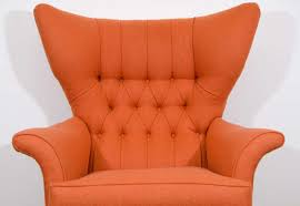 Curvy mid century modern wingback chair. Mid Century Wing Back Lounge Chair By Paul Conti At 1stdibs