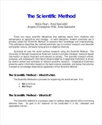 Scientific method paper examples 689 words | 3 pages. Free 27 Research Paper Formats In Pdf