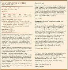 Check out our corpse flower dnd selection for the very best in unique or custom, handmade pieces from our shops. Oc My Bbeg The Corpse Flower Ultimus Dnd