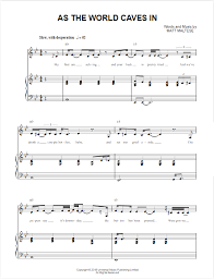 Matt Maltese As The World Caves In Piano Sheet Page 1 In 2021 Piano Sheet Piano Music Page