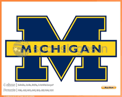 Michigan Wolverines College Sports Embroidery Logo In 4 Sizes Spln002655 Sports Logos Embroidery Vector For Nfl Nba Nhl Mlb Milb And More Michigan Football Michigan Embroidery Logo