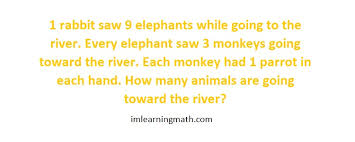 38 saw (2004) trivia questions & answers : 1 Rabbit Saw 9 Elephants While Going To The River I M Learning Math