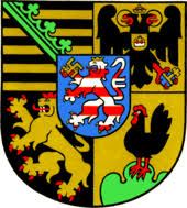 Flagge / fahne thüringen bootsflagge bootsfahne. Thuringer Landeswappen Wikipedia