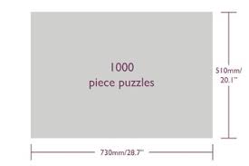 Plus large size puzzles in a 1,000 piece count and even some 1,500 for a super long puzzling experience. Size Guide Wentworth Wooden Puzzles