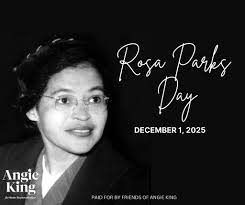 December 1, 1955, 42-year old Rosa Parks took a seat