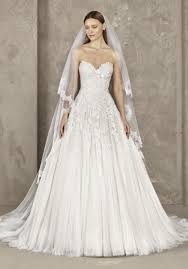 Discover our pronovias wedding dress collection. Pronovias Privee Yerly Beaded Romantic Lace Wedding Dress Designer Bridal Room