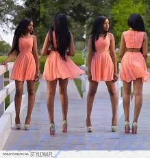 Coral Homecoming Dress Chiffon Homecoming Dress Cute Homecoming Dress 2 Piece Homecoming Dress Sh In 2020 Coral Homecoming Dresses Casual Gowns Cute Homecoming Dresses