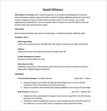 Whether you have a formal college education or not, they're a. 13 Web Developer Resume Templates Doc Pdf Free Premium Templates
