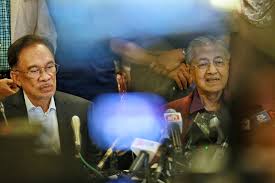 In his most recent press conference earlier today (6th may), the prime minister was asked about tmj's claim that many of the deeds of his father, sultan ibrahim sultan iskandar, were not being given enough credit and that in response to the question, tun dr mahathir was quoted by the star as saying Anwar Says Rejected Dpm Route To Become Pm Hints At Mistrust Of Dr Mahathir Malaysia Malay Mail