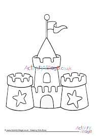 There are tons of great resources for free printable color pages online. Sandcastle Colouring Page