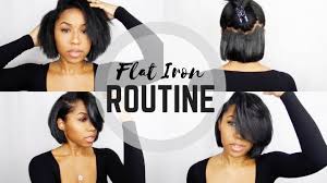 Contrary to the name, flat irons aren't only good for flattening. Flat Iron Routine Short Bob Youtube