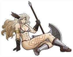 Amazon is a tall and muscular woman with long, blonde hair and green eyes. Dragon S Crown Amazon Weasyl