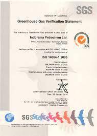 Indorama Petrochem Limited Has Received A Greenhouse Gas Verification Statement From Sgs Taiwan Indorama Ventures
