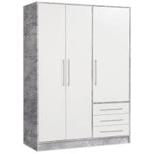 Kleiderschrank Betonoptik Weiss 145 Cm Online Bei Roller Kaufen In 2020 Schlafzimmer Schrank Kleiderschrank Eiche Kleiderschrank