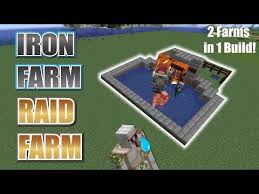 Easy Iron Farm Raid Farm Combo Farm Youtube In 2020 Minecraft Farm Minecraft Tutorial Amazing Minecraft