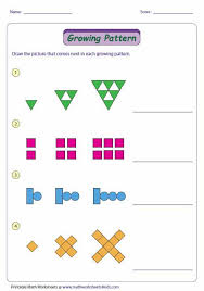 This Pin Relates To The Nctm Standard Because It Is For Repeating Growing Patterns Math Patterns Math Patterns Activities Pattern Worksheet