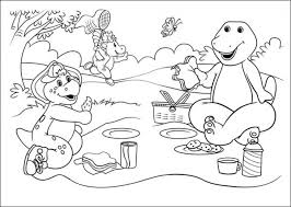 When the printable coloring page has loaded, click on the print icon to print it. 20 Free Printable Barney And Friends Coloring Pages Everfreecoloring Com
