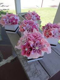 Centros de mesa para boda. Pin De Marina Gomez En Wedding Ideas October 2013 Flor De Paper Origami Flores Ramo De Papel