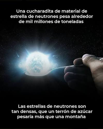 Las estrellas de neutrones tienen una densidad extrema, comparable a la de un núcleo atómico, y aunque sólo tienen unos 20 km de diámetro (como una ciudad), pueden superar la masa del