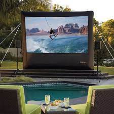 Inflatable Outdoor Projector Screen Frontgate Outdoor Projector Outdoor Theater Outdoor Movie Screen