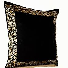Black And Gold Throw Pillows Black Gold Pillows Decorative Throw Pillow Covers Gold Sequin Pillows Silk Pillows Black Gold Cushions Housewarming Gift Birthday Gift Gold Pillows Decorative Throw Pillows Sequin Pillow