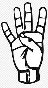 Connect with them on dribbble; Alphabet 4 Sign Language Number 4 Free Transparent Png Clipart Images Download