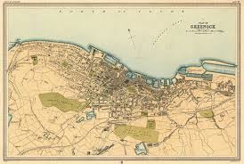 Greenock Map Old Map Of Greenock Archival Print On Paper Etsy In 2021 Greenock Old Map Map