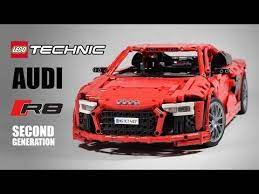 Audi R8 V10 Second Generation Lego Technic Youtube Engine Working Lego Technic Audi R8 V10