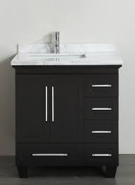 Black Bathroom Vanity With Marble Top Contemporary 30 Inch Espresso Finish Bathroom Vanity Marble Countertop 30 Inch Bathroom Vanity Single Bathroom Vanity Modern Bathroom Vanity
