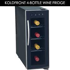 In our quest for the best small wine fridge for home, we'll be focusing on coolers with a capacity for 20. Koldfront 4 Bottle Wine Cooler By Compact Appliance