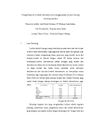Doc Pengolahan Air Limbah Laboratorium Menggunakan Proses Biologi Tercelup Aerobic Viki Anggara Academia Edu