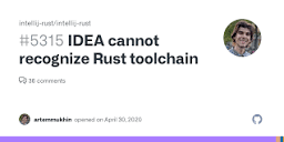 IDEA cannot recognize Rust toolchain · Issue #5315 · intellij-rust ...