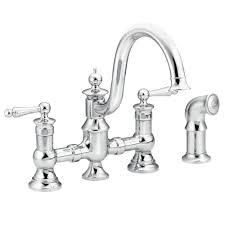Included are easy to use adapters designed to fit moen, glacier bay, aquasource, kohler and price pfister brands. Moen S713 Waterhill Kitchen Faucet With Separate Spray Chrome Plumbing Online Canada