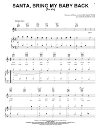 Elvis Presley Santa Bring My Baby Back To Me Sheet Music Pdf Notes Chords Christmas Score Flute Solo Download Printable Sku 177239