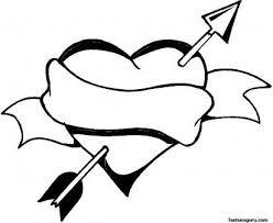 Valentines Day Heart And Arrow Coloring Page Printable Coloring Pages For Kids Heart Coloring Pages Heart With Arrow Valentine Coloring Pages